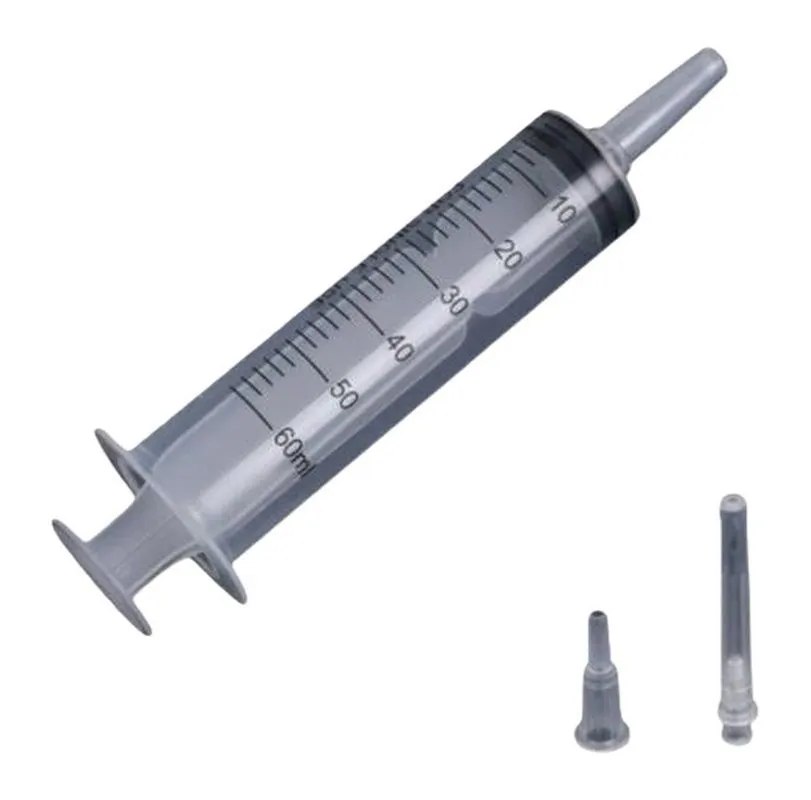 60ml Large Opening Pet Feeding Syringe with Adapter