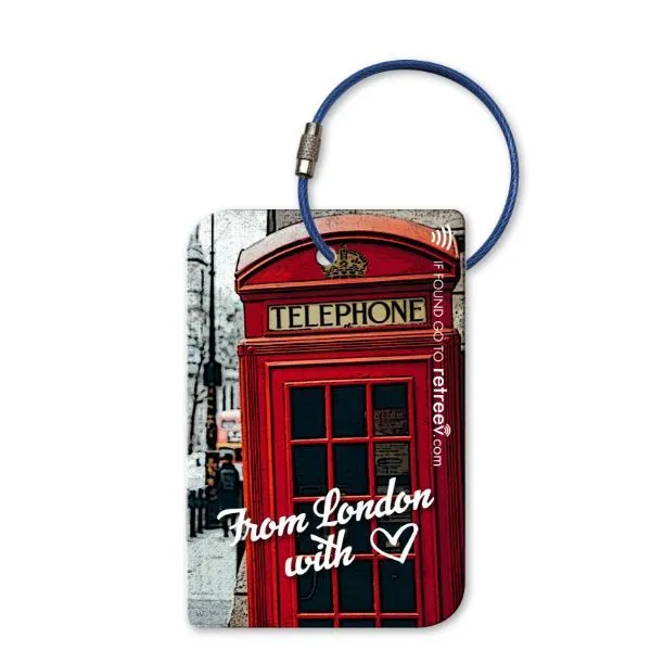 retreev - Smart Id Luggage Tag - Nfc and Qr Code Luggage Tags - Phone Booth