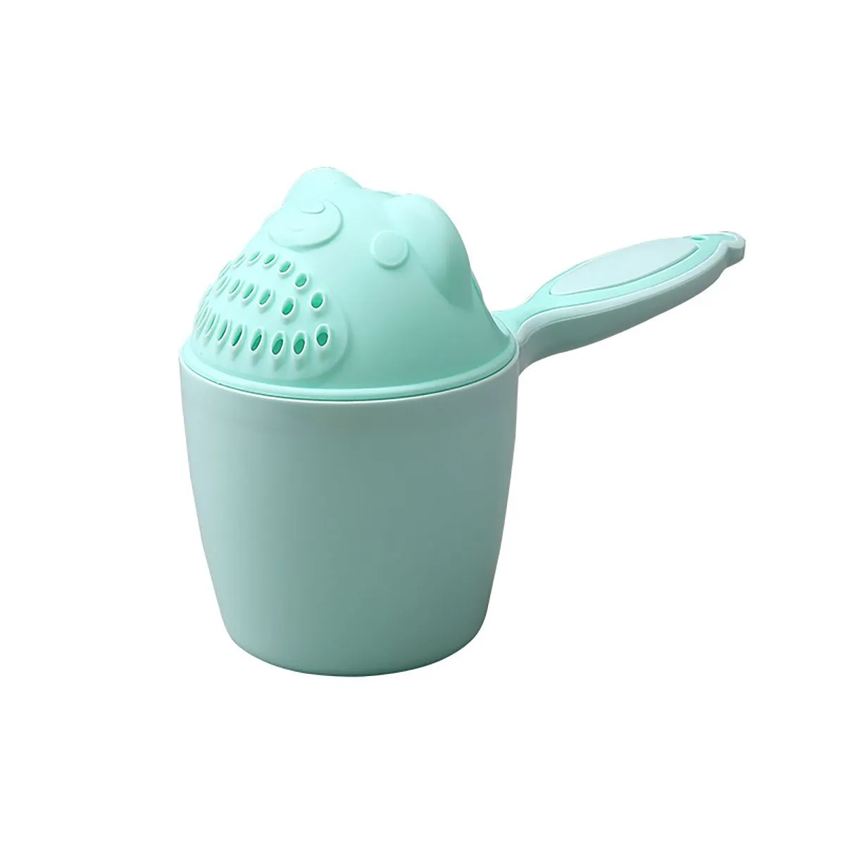 Cute Cartoon Baby Bath Caps Toddle Shampoo Cup Children Bathing Bailer Baby - Green