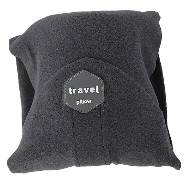 Travel Pillow Neck Support Scarf - Grey