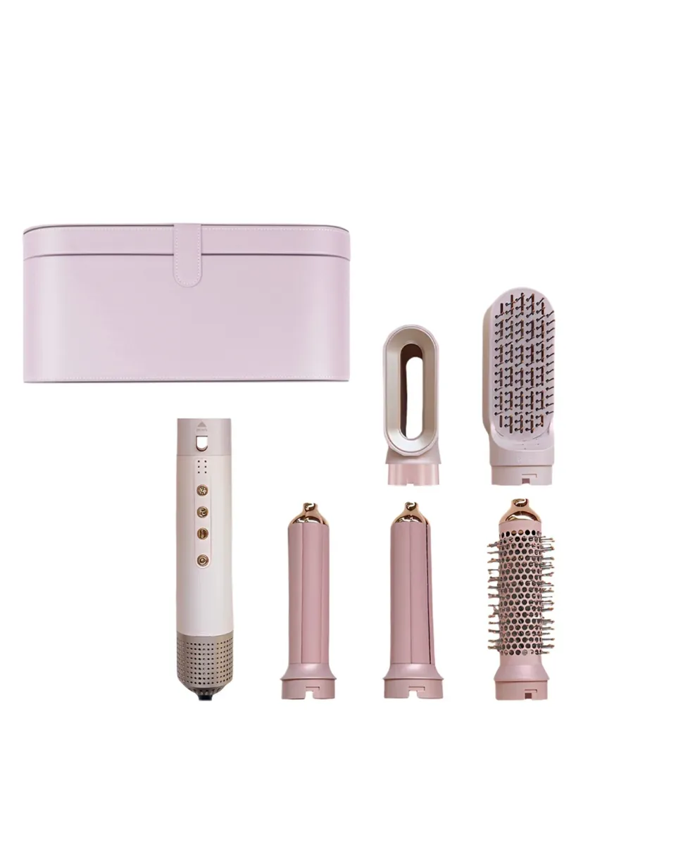 Professional Airwrap 6 in 1 Styler Hair Dryer - Baby Pink