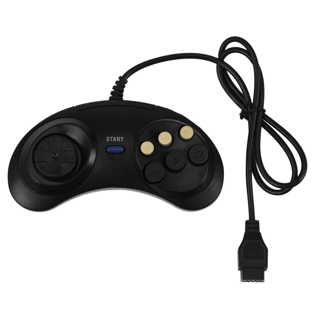 Classic Retro 6 Buttons Wired Handle Game Controller Gamepad