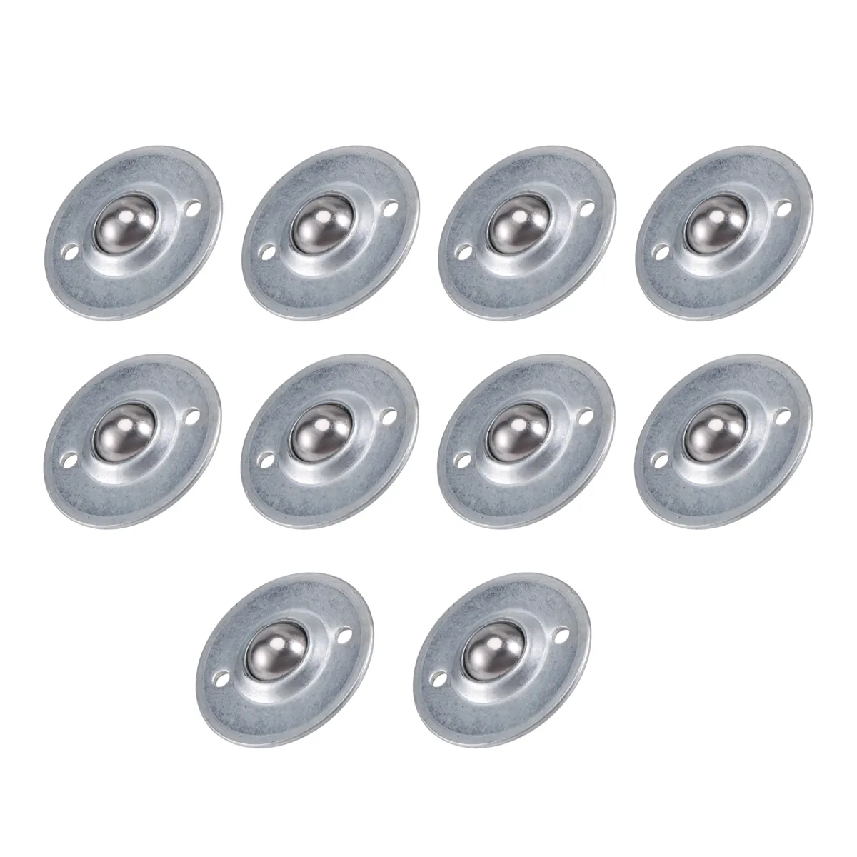 10 Pieces -16B 5/8-Inch Bearing Steel Roller Ball Flange Conveyor