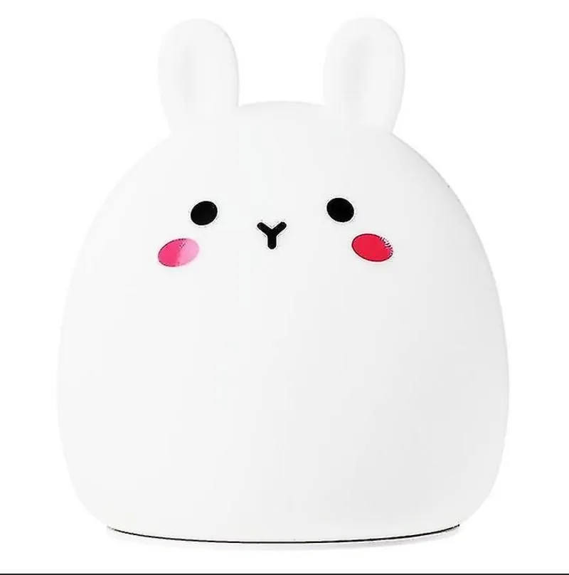 Night Lamps Ambient Lighting Silicone Rabbit Night Lamp Battery Bedroom Be