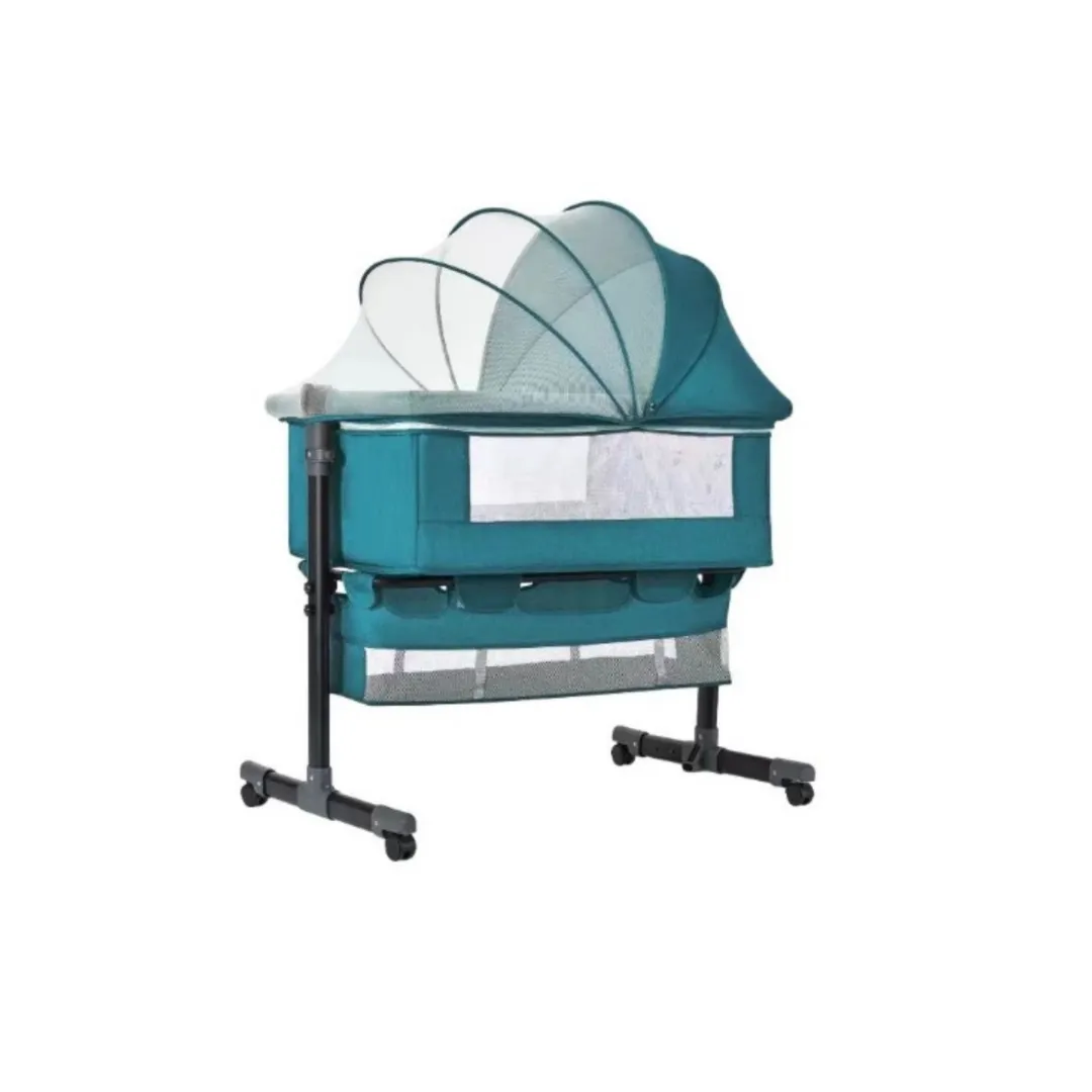 Bedside Crib Co-Sleeper - Blue