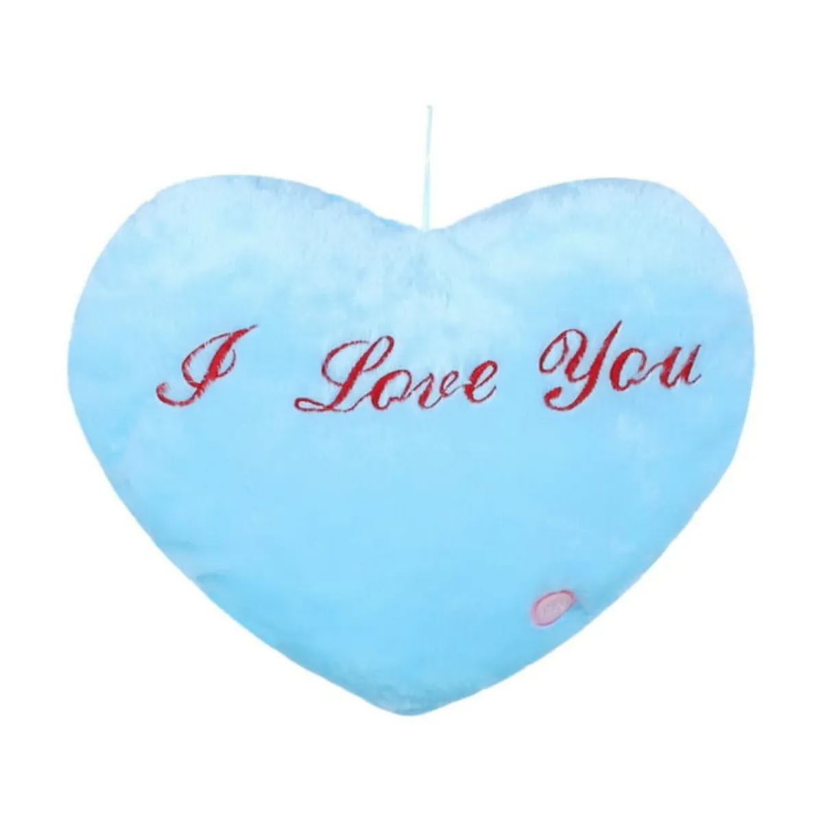 Birthday Gift Christmas Valentine's Day Luminous HeartShaped Pillow Cushion - Blue