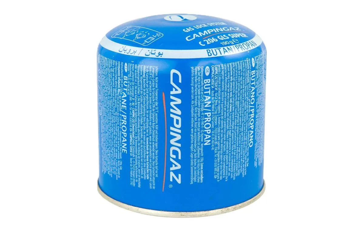 Campingaz C206 GLS Gas Cartridge, pierceable gas canister, 190g - Blue