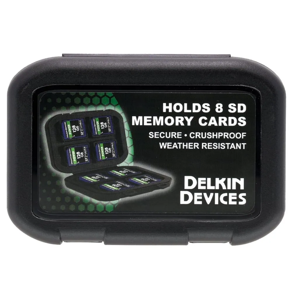 Delkin Devices Memory Card Case for 8 SD Cards