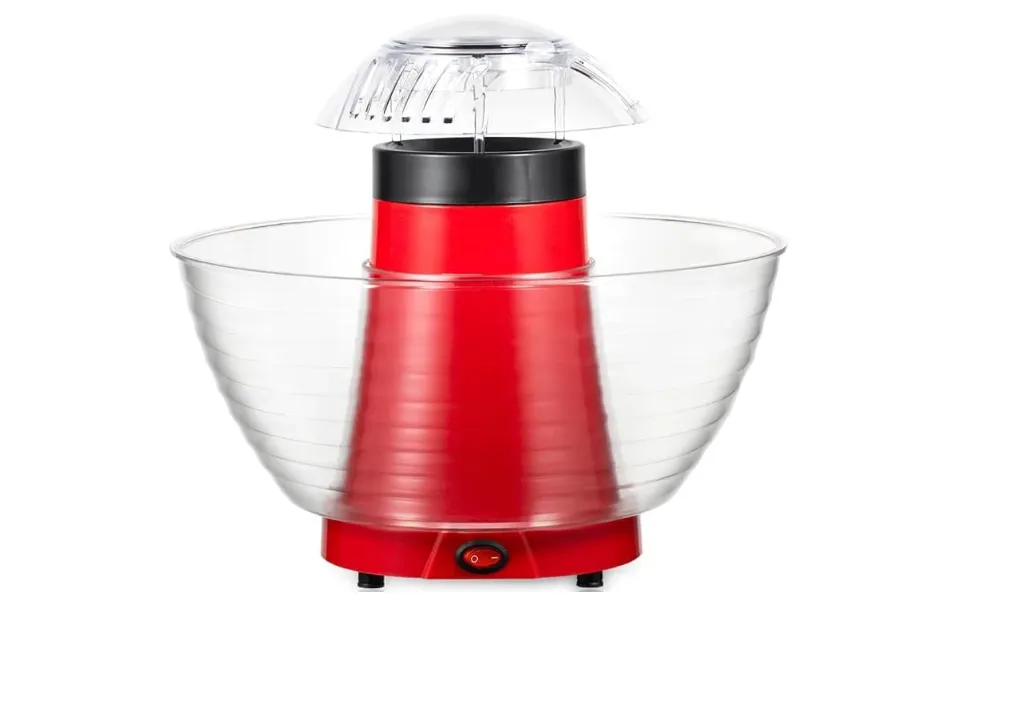 Electric Popcorn MachineEasy. Popcorn Maker, 1200W, Air Injection System,