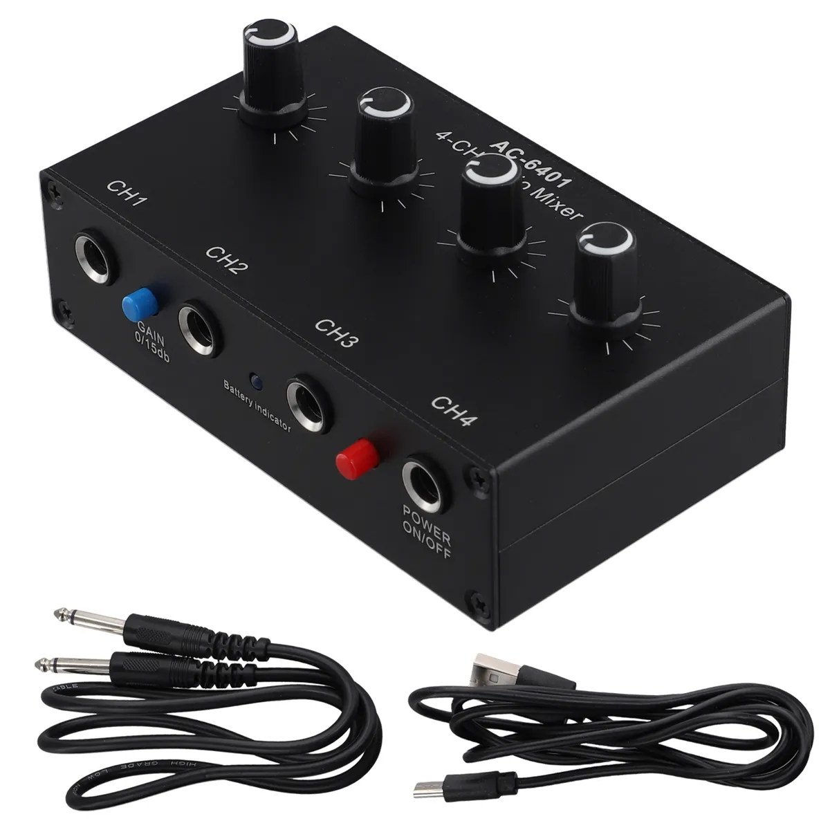 Ac-6401 Microphone Condenser Sound Card Pc Computer Audio Sound Card