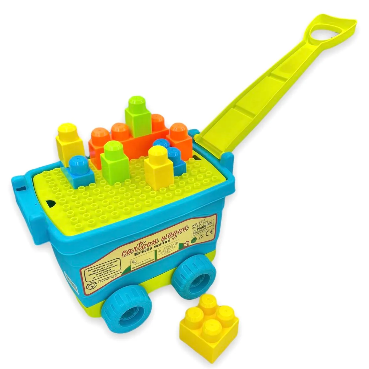 Safe Toys Bricks Series - Building Blocks Wagon - Toys for Children