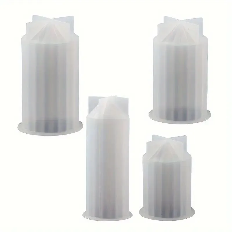 Striped Candle Making Mold Set - Set of 4 Molds