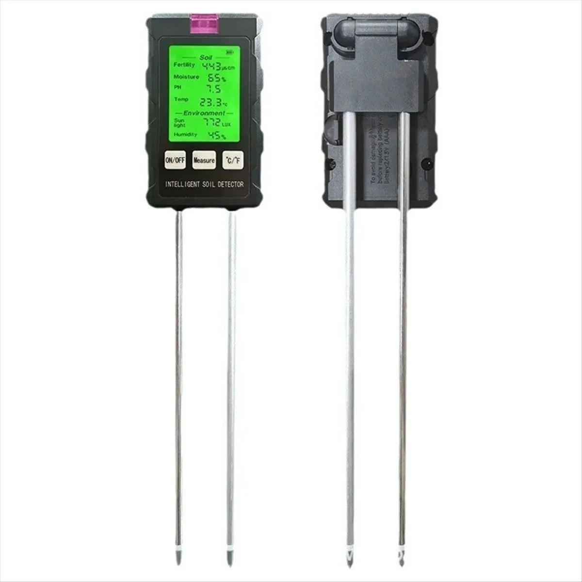 Soil Tester 6 in 1 Humidity Sunlight Ph Meter Compatible with None