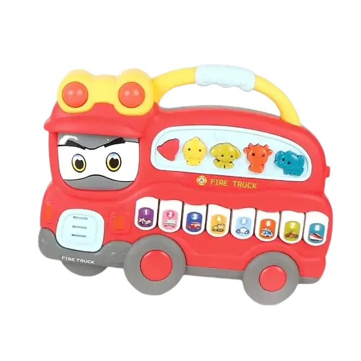 Piano Toy Musical Baby Toys Series Fire Truck Music Light Functions