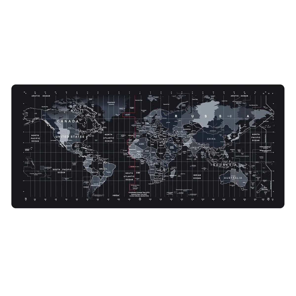 Mix Box 90x40cm Extra Large Non-Slip World Map Speed Game Mouse Pad Mat