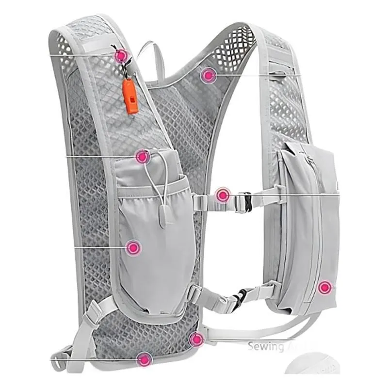 Outdoor Sports Trail Running And Hiking, Double-Shoulder Water Bladder