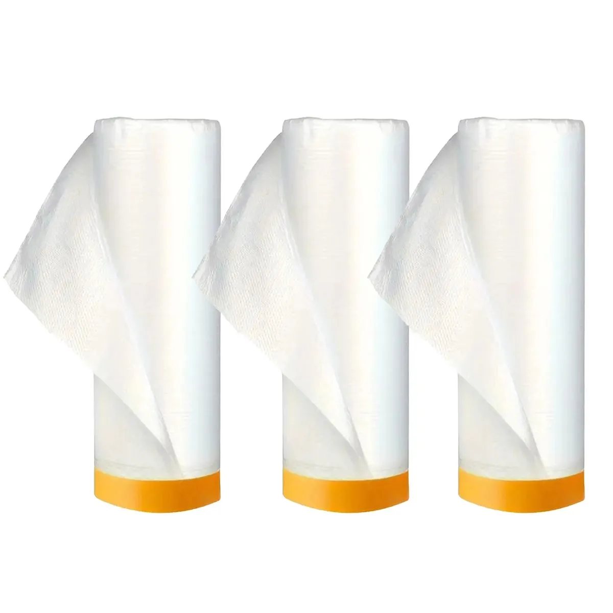 3pack - 20mx1.5m Masking Film Paint Cover ,No-Trace Adhesive