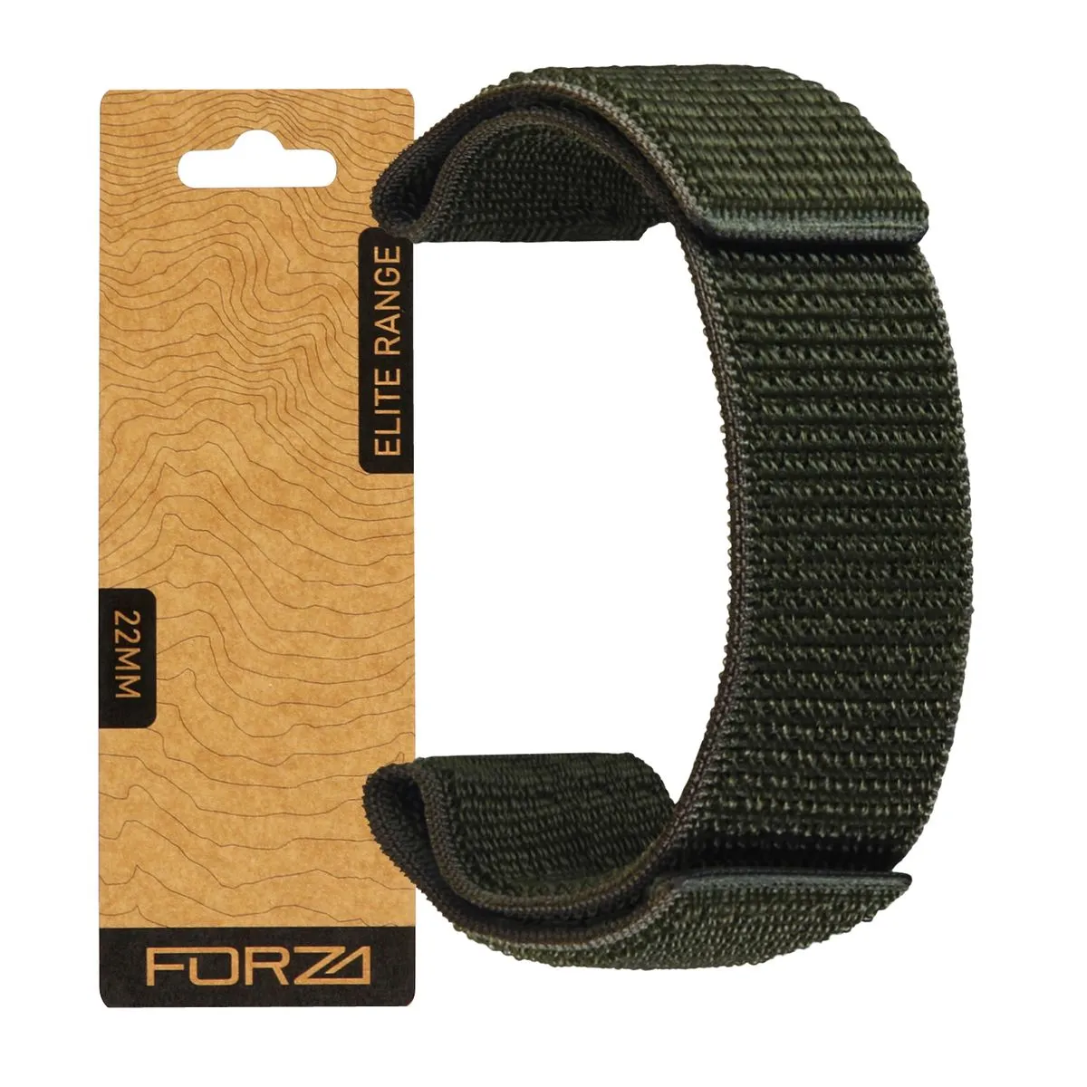 FORZA 22mm Nylon Strap Compatible with Garmin Fenix 8(47mm)/7/6/5 & More - Army Green