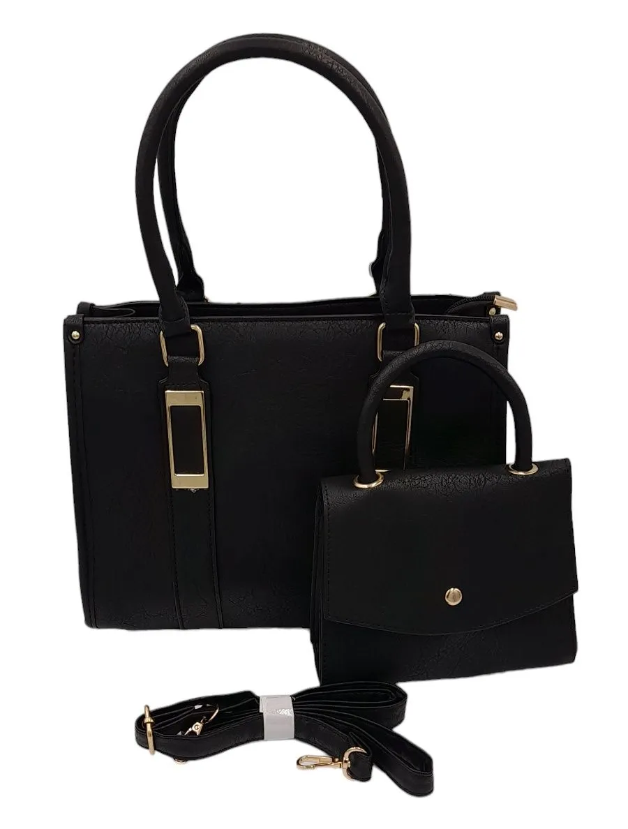 Purses and Handbags for Women with Adjustable Strap Everyday Shoulder Bag - Black