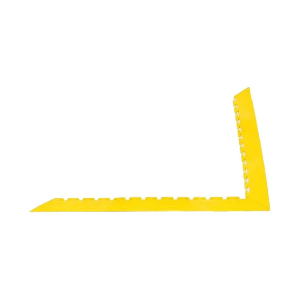 DIY Outdoor Edging for PVC Interlocking Tiles - Yellow