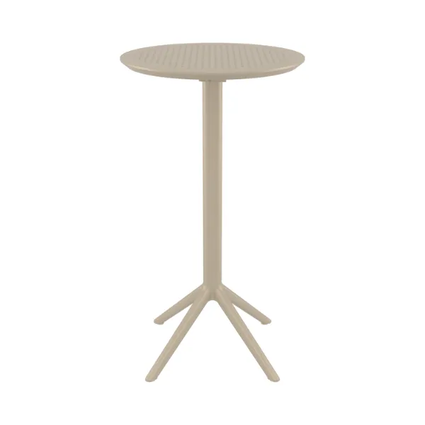 Siesta exclusive Patio Sky 60Round Bar Flip Top Table - Taupe