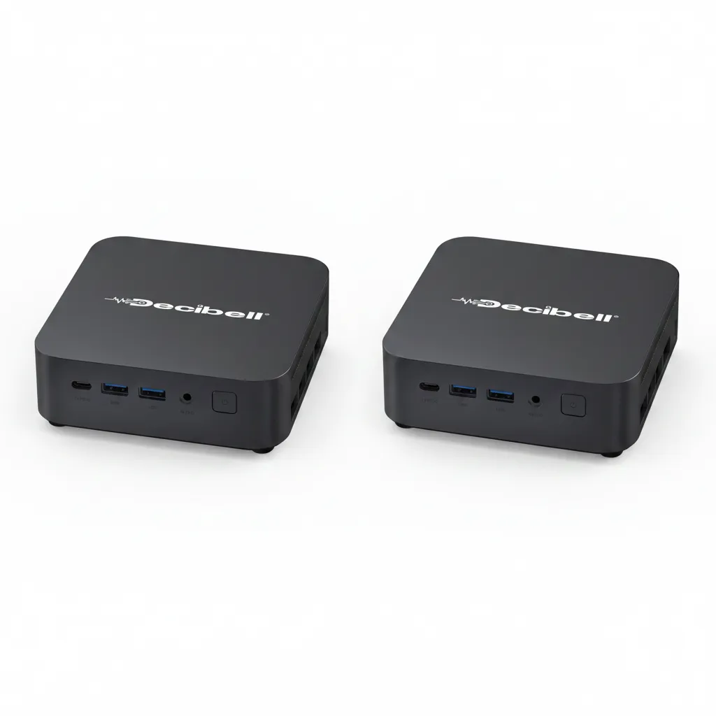 Decibell Intel Core i3 Mini Desktop PC, 512GB SSD, 8GB RAM - 2 Pack