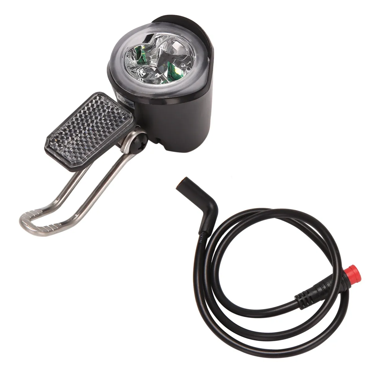 E-Bike Led Headlight - 6V/12V/24V/36V/48V/60V Waterproof Connector 2 Pins