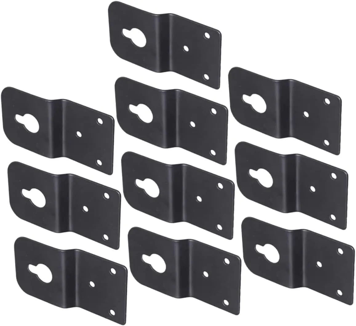 10 PCS Wall-Mounted Speaker Hanger Bracket Plates