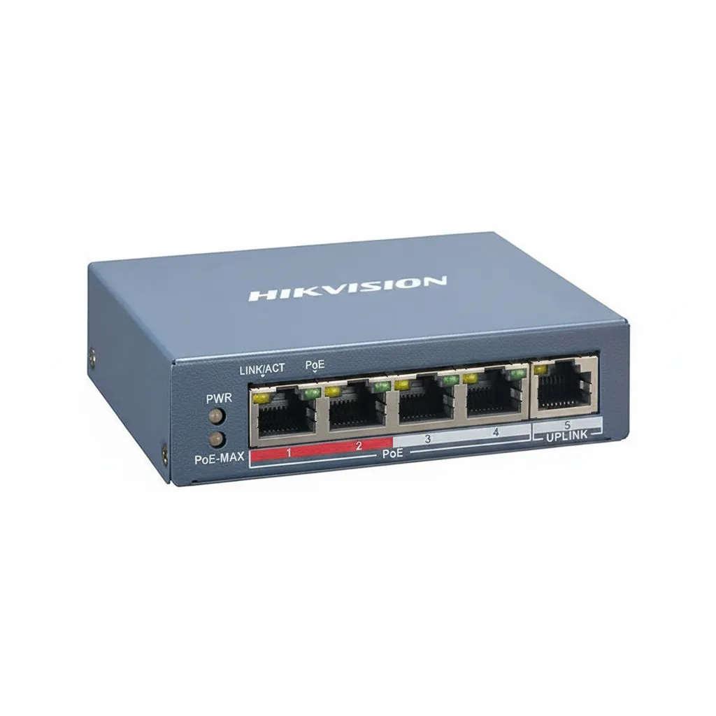 Hikvision 4-Port Smart Managed PoE Switch - 100 Mbps