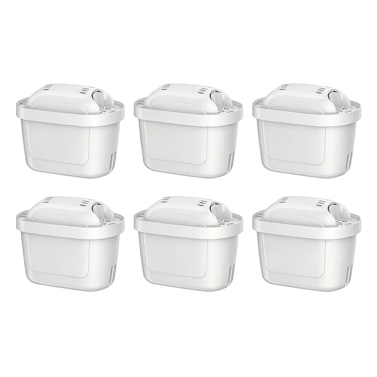 6 Pack Water Filter Jug Filter Compatible Water Filter Cartridges All-in-1