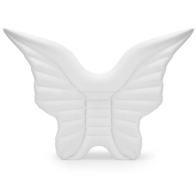 Inflatable Butterfly Float, Pool Raft for Swimming Pool - White