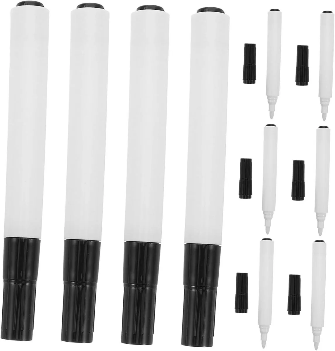 10pcs Refillable Whiteboard Markers Unique Design Easy to Erase