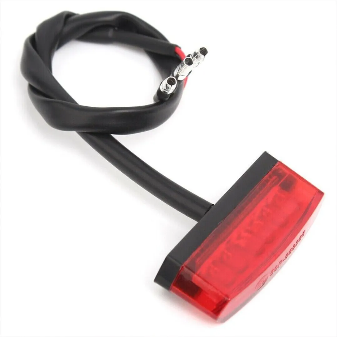 KR Mini Rear Brake LED Tailight (12V) - Black/Red