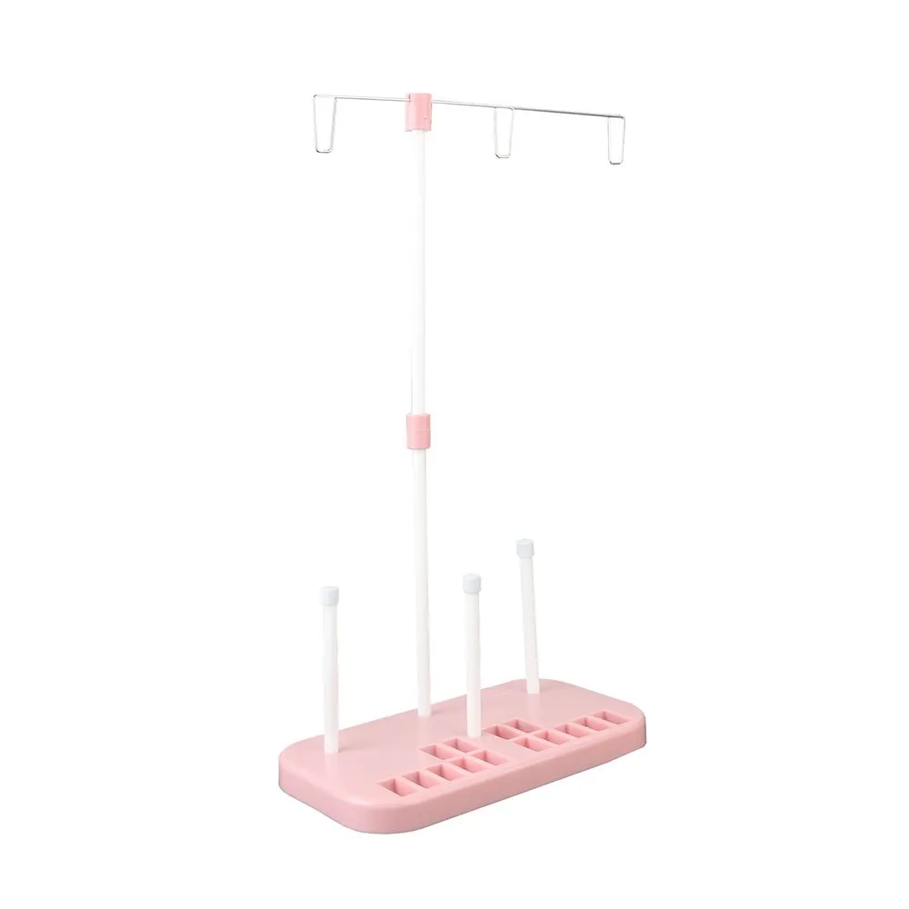 3 Thread Spool Holder Stand for Home Sewing Machine - Pink