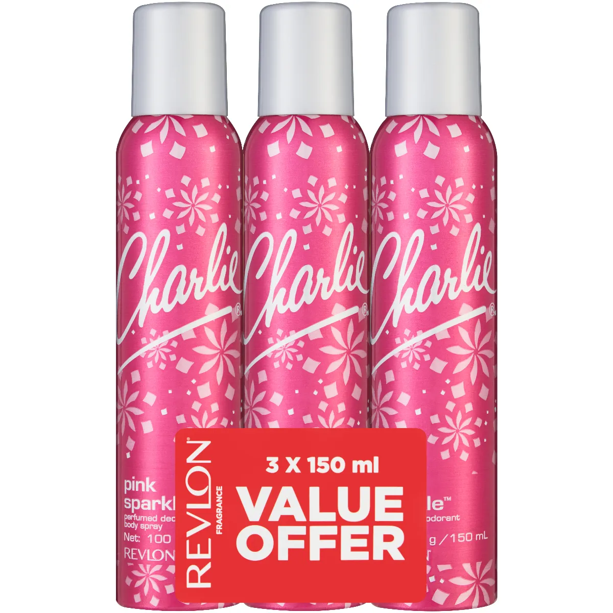 Revlon Fragrance Charlie Pink Sparkle Trio Pack