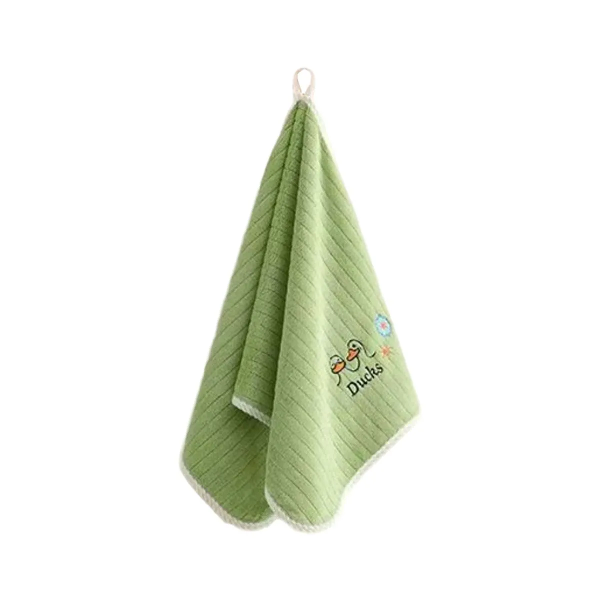 Soft Face Towel For Baby Sensitive Skin Quick Absorbing Washcloth Towel - Green