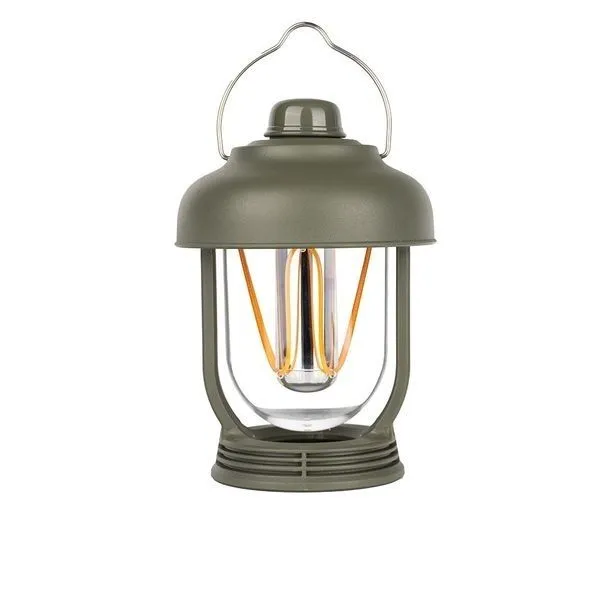 SORBO Vintage Outdoor Hanging Lantern - Waterproof Portable Camping Light - Green