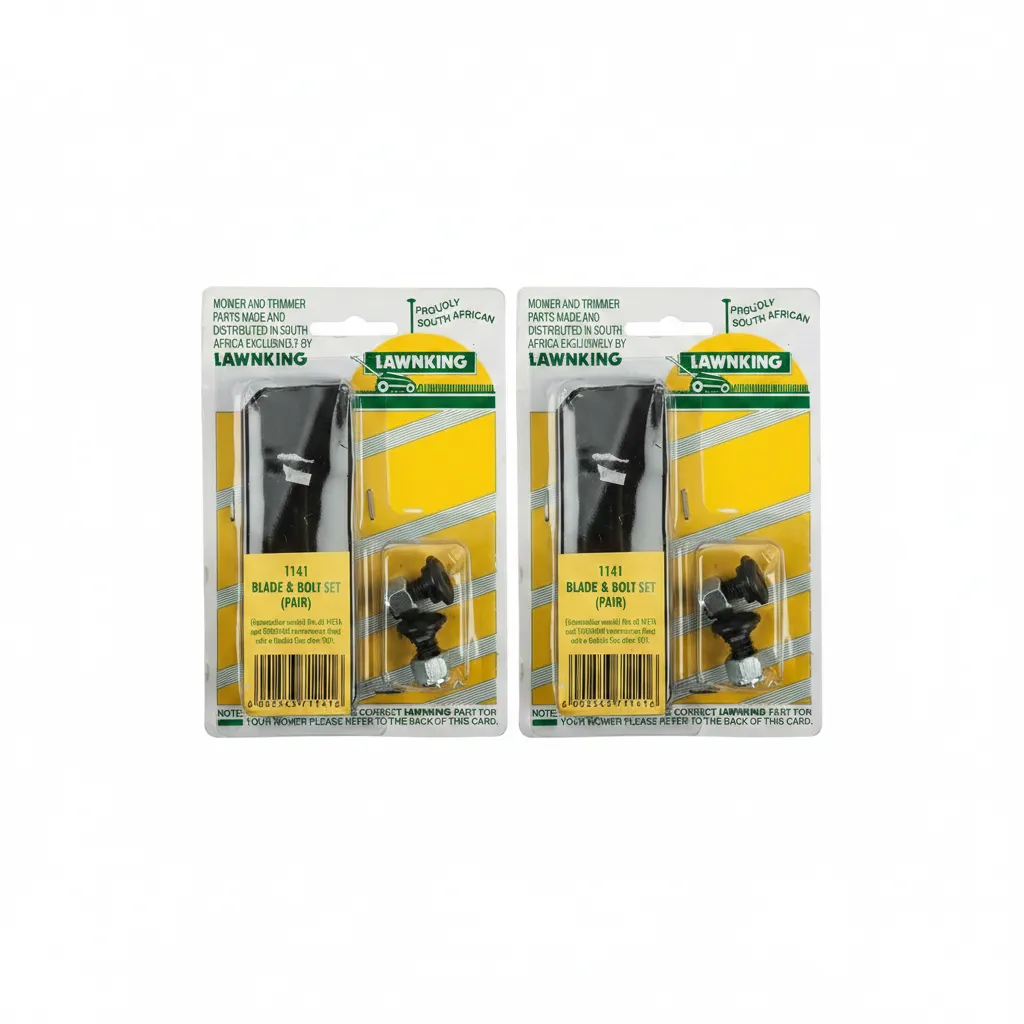 Lawnking Lawnmower Blade and Bolt Set for Victa Wobble - 2 Pack
