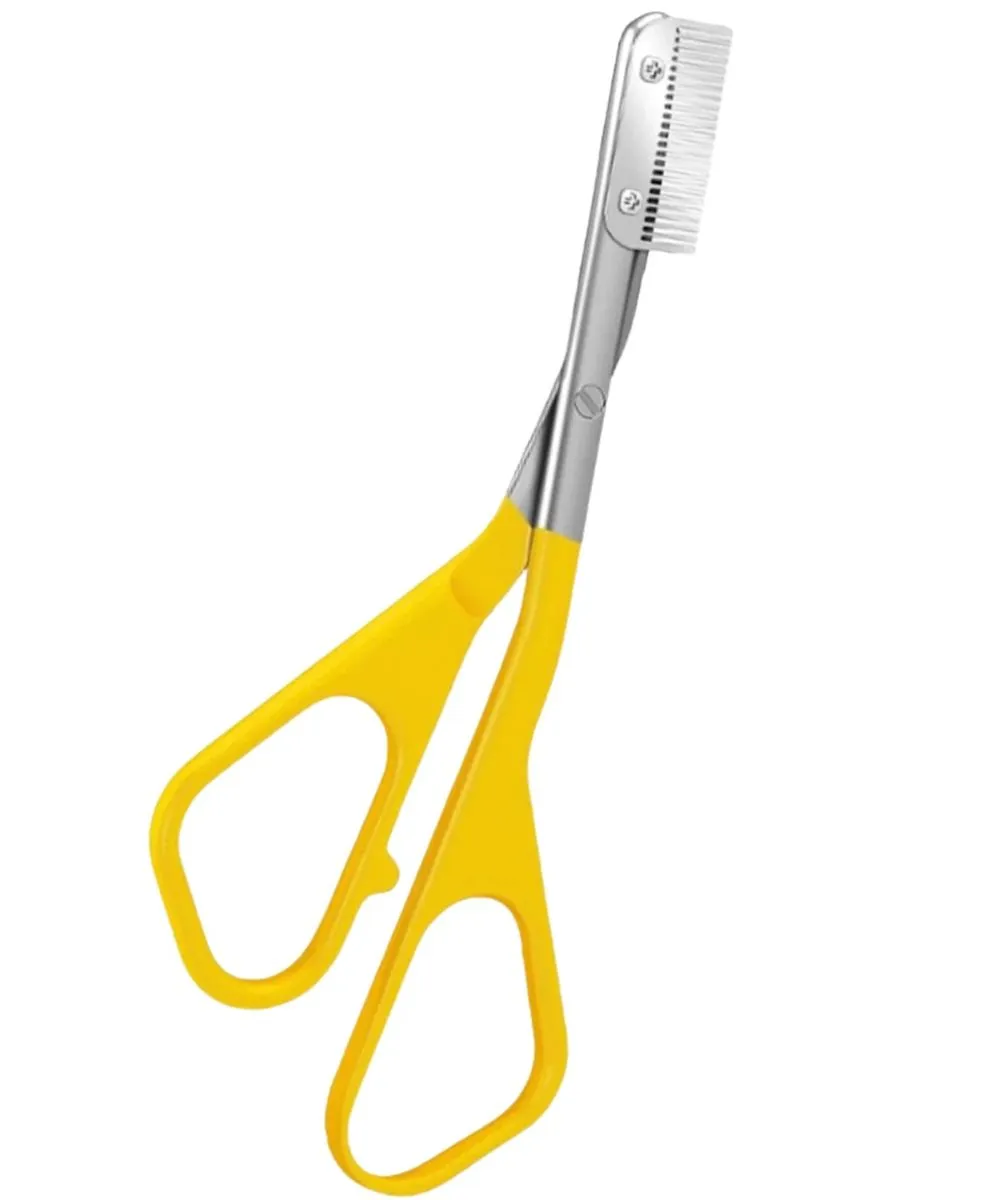 Eyebrow Trimmer Scissor with Comb, Eyebrow Scissors for Women,