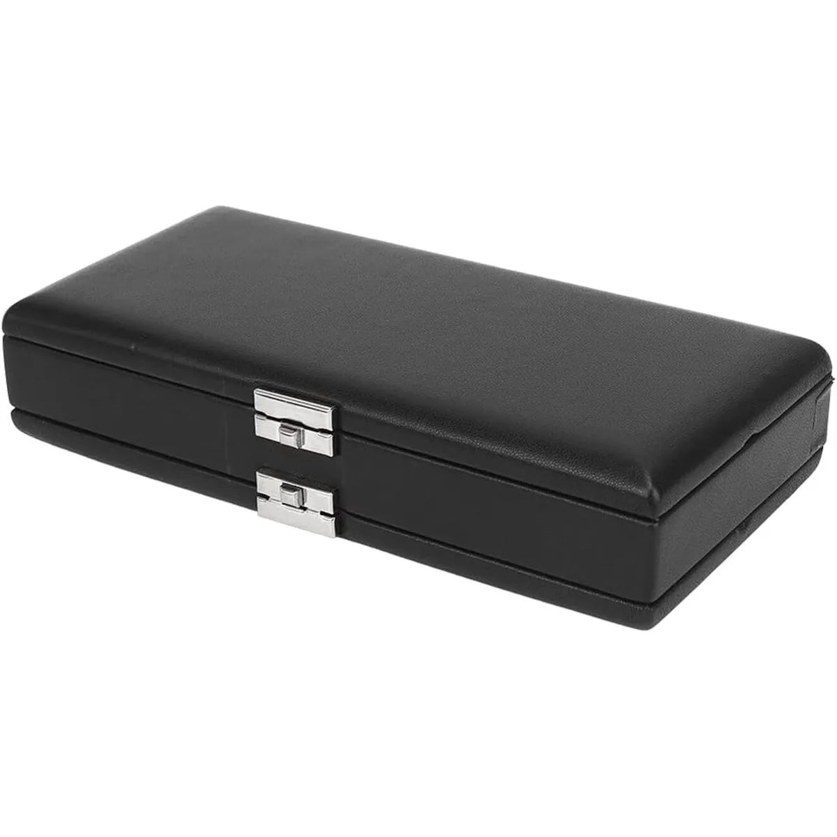 2 Layer Black Leather Bassoons Wind Instrument Accessory with Soft Flannel