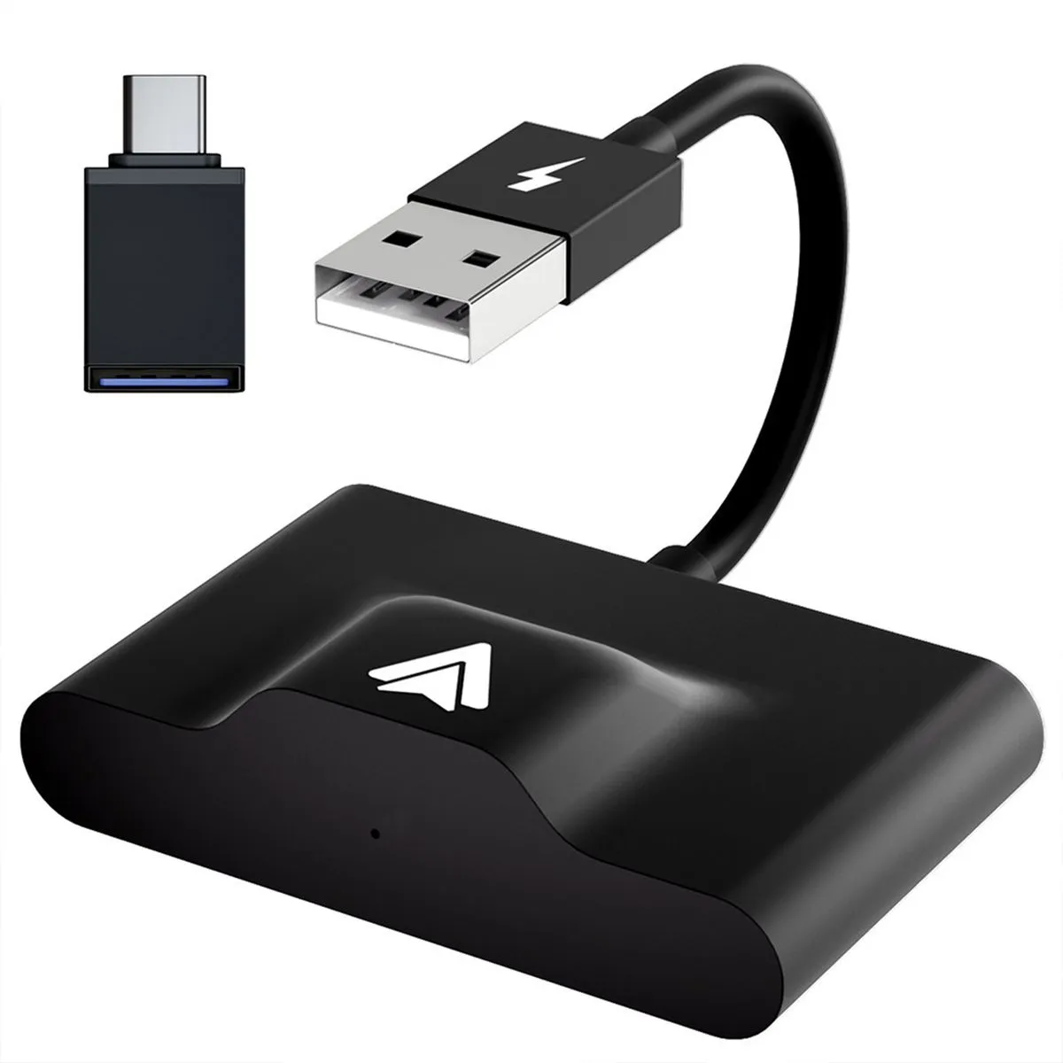 Android Wireless CarPlay Adapter Wired to Wireless CarPlay Smart Aapter - Black