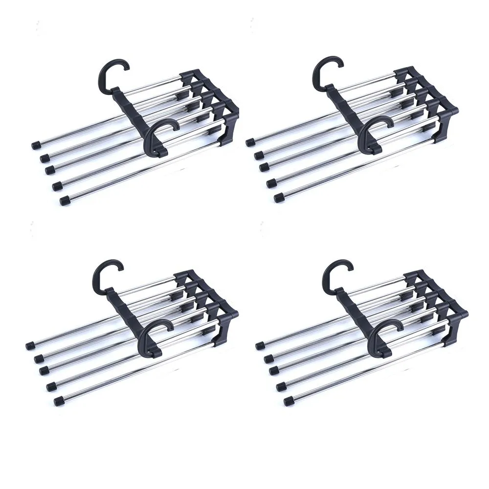 Folding Pants Organizer - Set of 4 - Black