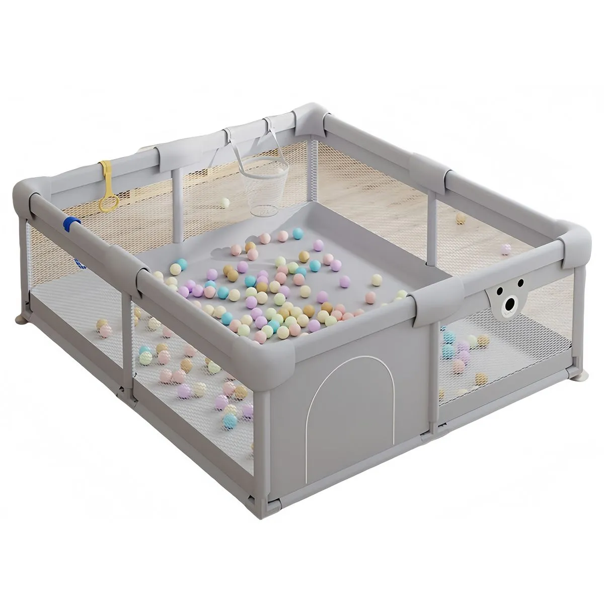 Large Baby Playpen Playpens for Babies and Toddlers Play Yard Grey