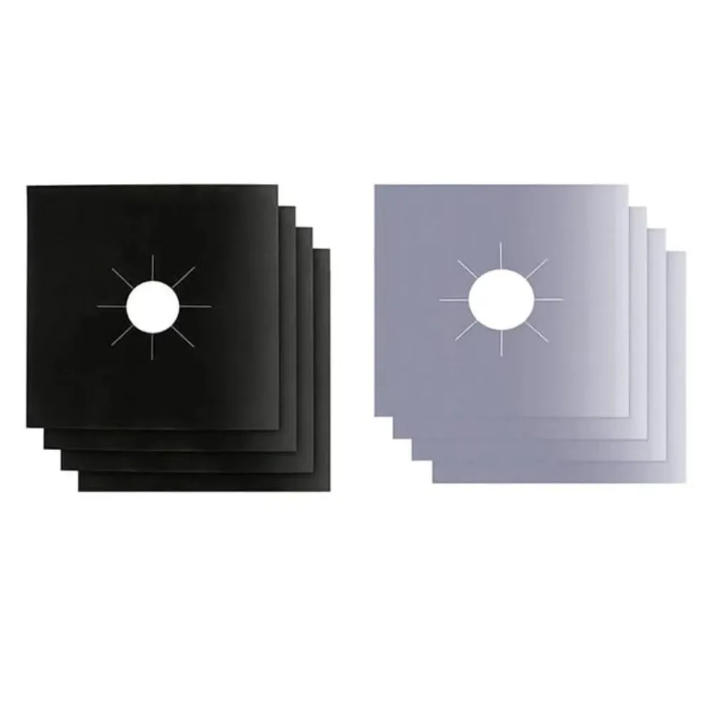 8-Piece Teflon Stove & Cooktop Protector Mats - Non-Stick, Reusable