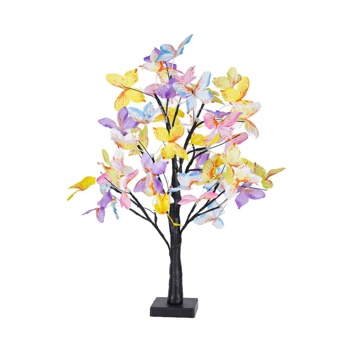 Artificial Tree Lamp LED Butterfly Birch Tree Table Lights Lighted Bonsai