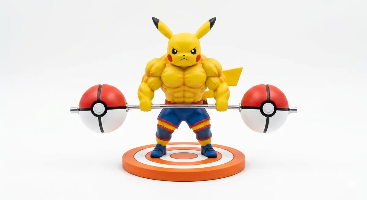 Buff Gym Pokémon Series - Action Figures - Collectables - Buff Deadlift Pikachu