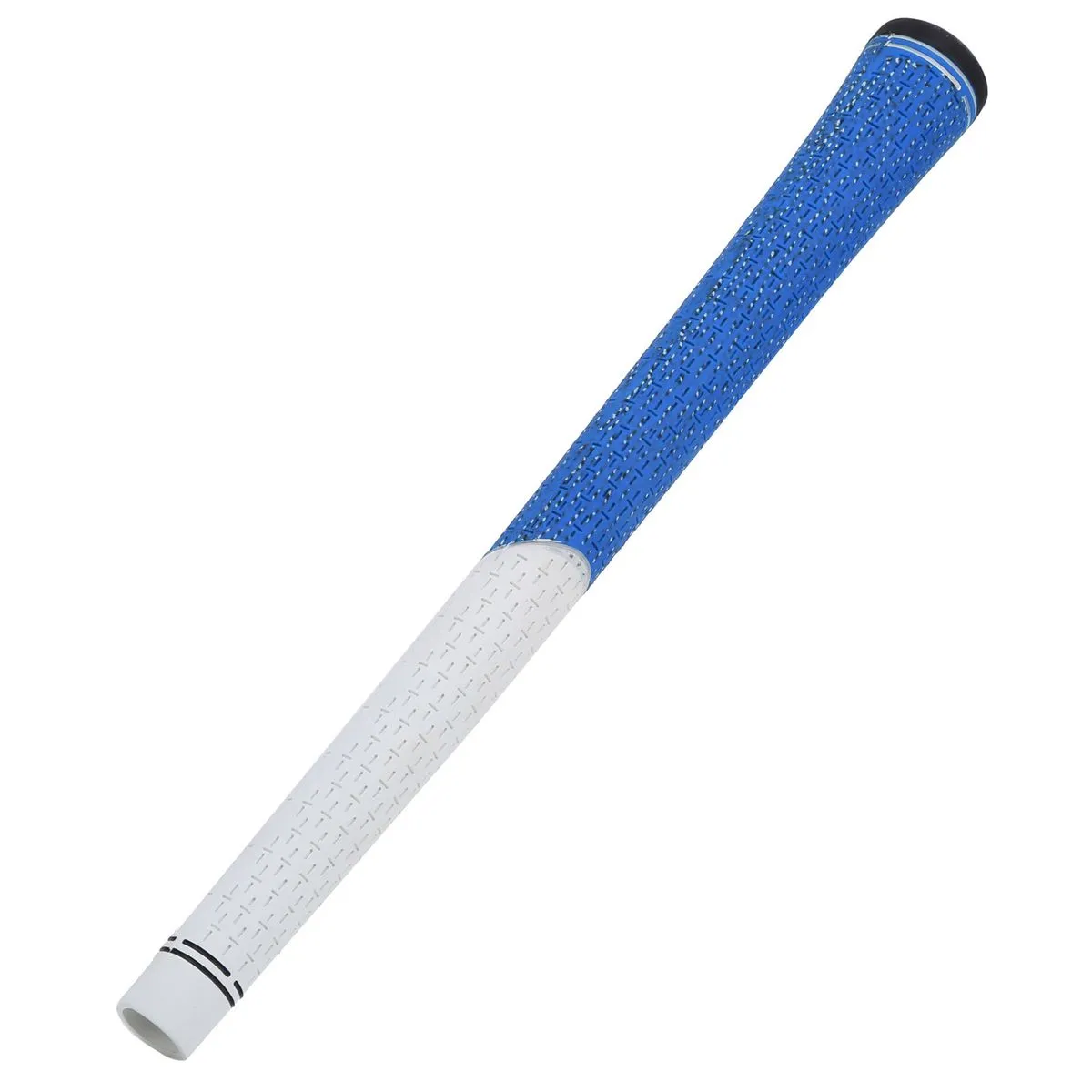 White/blue rubber golf grip 12.5mm anti-slip