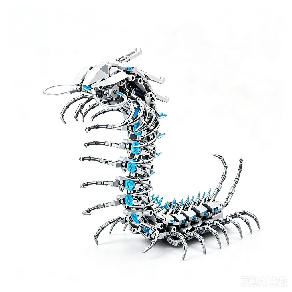 698pcs Light Up Mechanical Centipede LED Tube STEM Building Toy