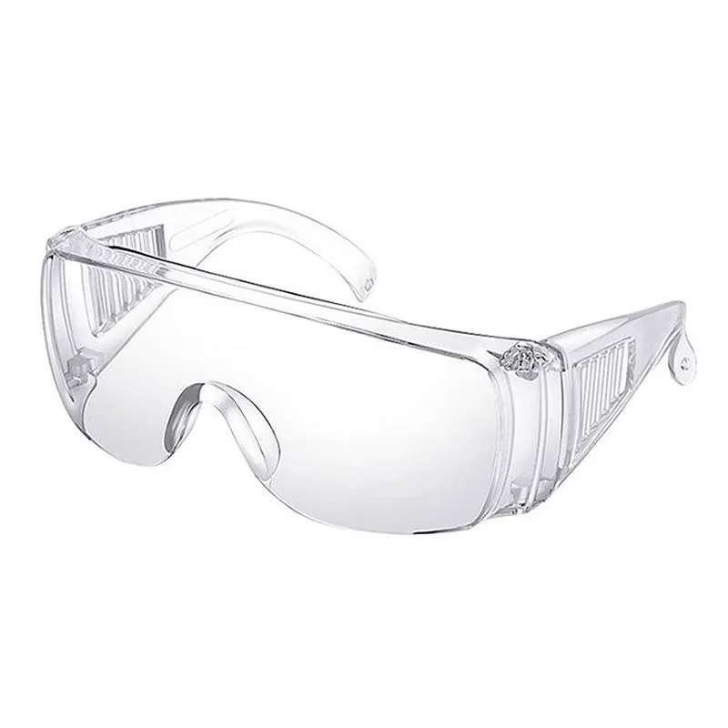Ind. White HD Louvered Safety Goggles - Anti-Fog, Windproof, Dustproof PPE