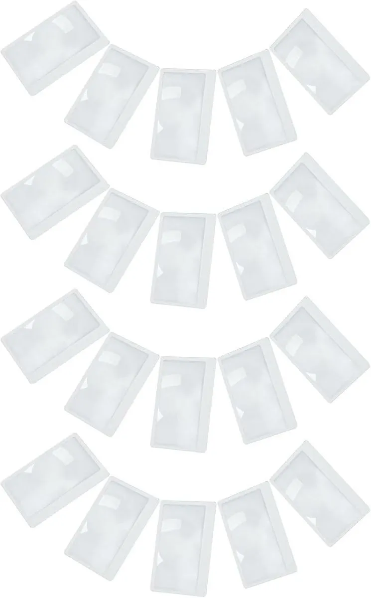 35pcs Handheld Magnifiers for Reading, 3X Fresnel Lens PVC Magnifying